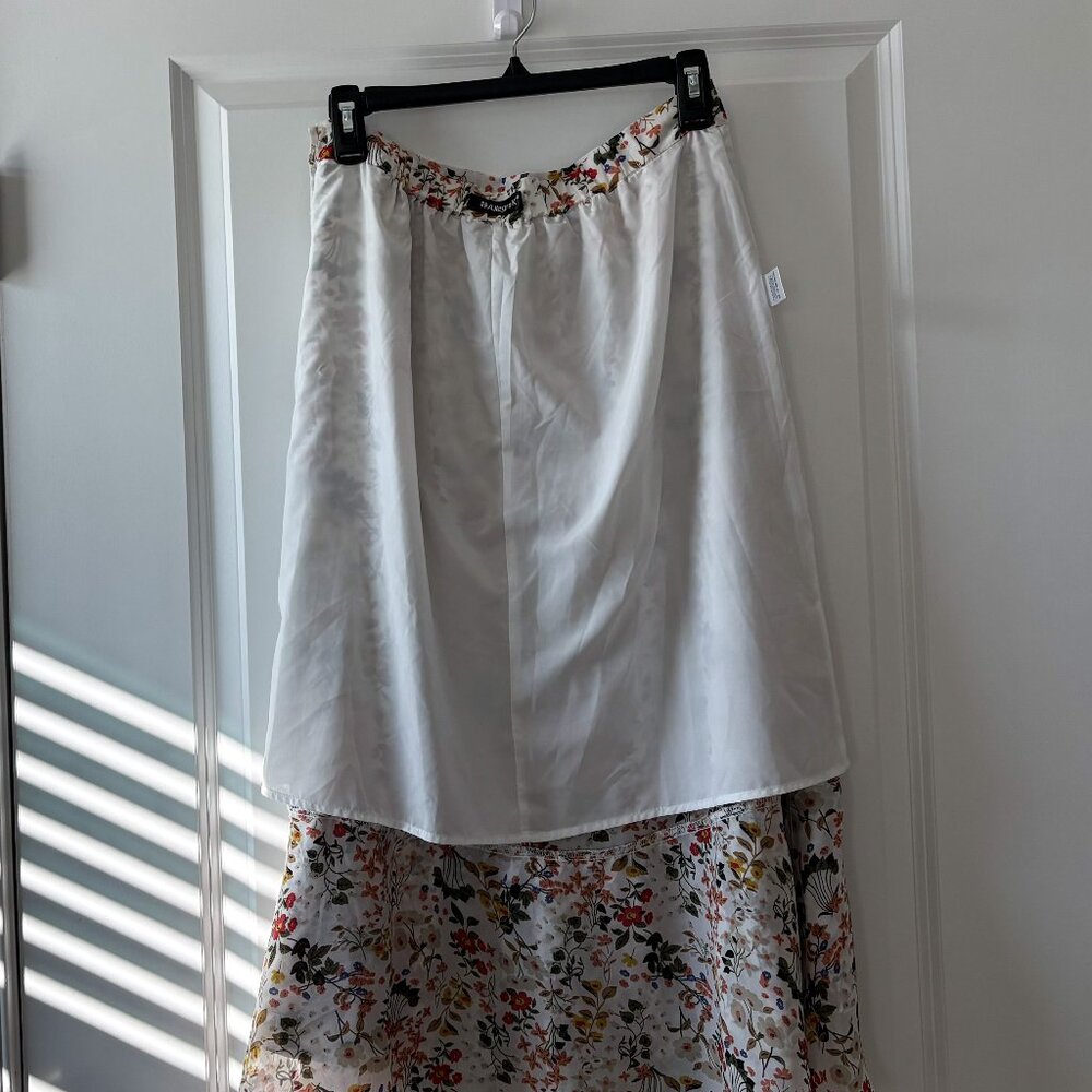 Allegra K Women's Summer Printed Midi Skirt Size Medium (8-10) - Picture 9 of 13